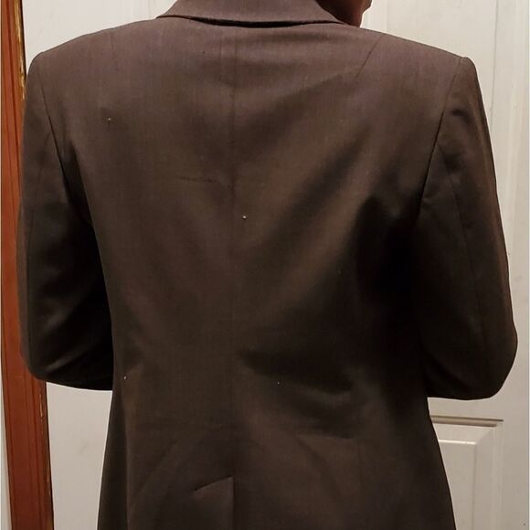Byblos chocolate brown wool blend blazer - Picture 2 of 8